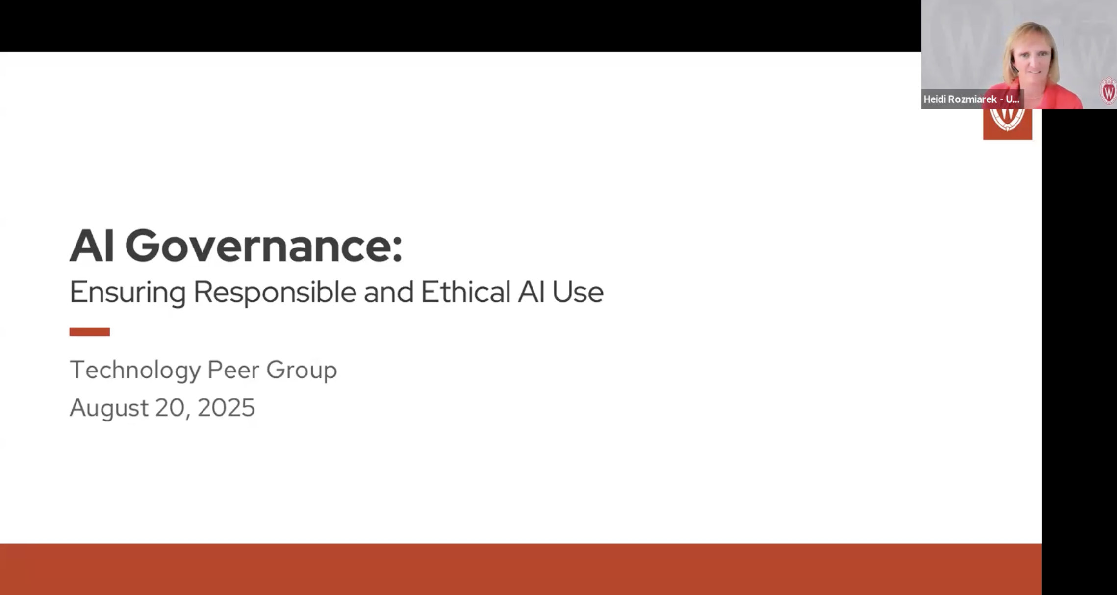 1. Full Event Recording: AI Governance: Ensuring Responsible and Ethical AI Use thumbnail